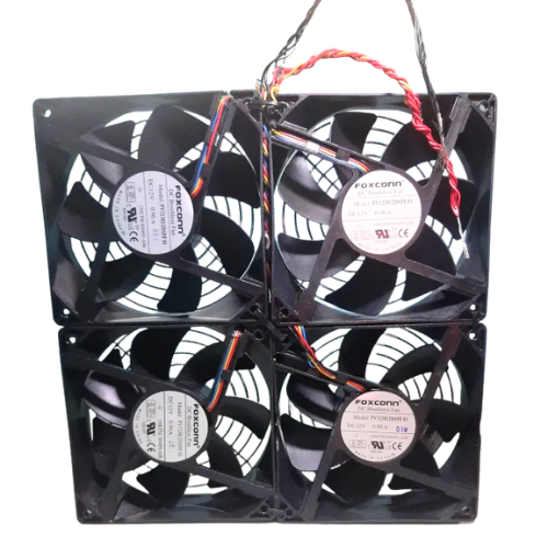 12V DC 4-Fan Set – High-Speed Mini Cooling Fans for Battery, Solar & Multi-Purpose Use