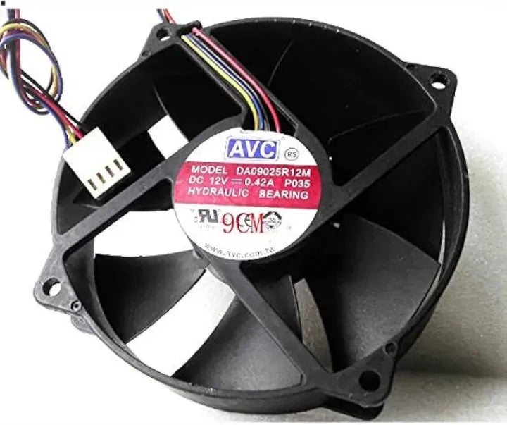 90/80mm x25mm PWM LGA775 Round CPU Fan – Quiet & Efficient Cooling for Your PC