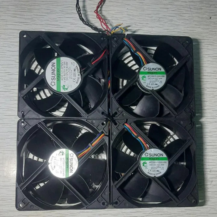 12V DC 4-Fan Set – High-Speed, Multi-Purpose Cooling Fans (Solar & Battery Compatible)