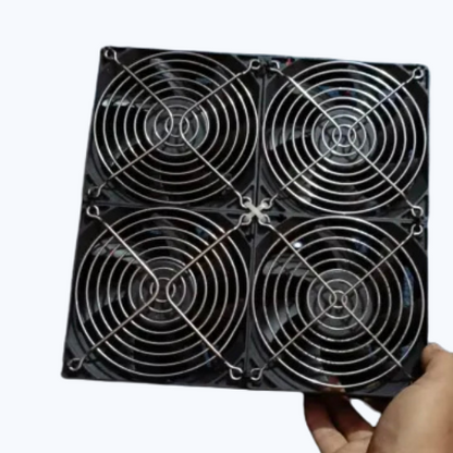 Nidec 120mm 12V High-Speed 4-Fan Set – Heavy-Duty Cooling for PC, Solar, Battery & Ventilation Use