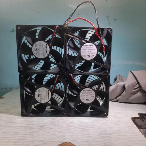 12V DC 4-Fan Set – High-Speed Mini Cooling Fans for Battery, Solar & Multi-Purpose Use