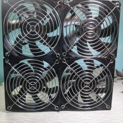 12V DC 4-Fan Set with Power Supply – High-Speed Cooling for PC, Solar, inverter & Exhaust Use