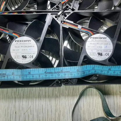 12V DC 4-Fan Set with Power Supply – High-Speed Cooling for PC, Solar, inverter & Exhaust Use