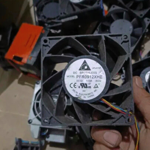 80MM Double Server Fan – 12V High-Speed Ventilation & Exhaust Cooling Fan (Dual Blade Design)