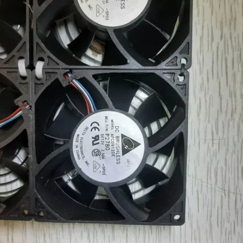 12V 2.5A High-Speed 4-Fan Set – 92mm Delta Cooling Fans for Exhaust, Battery & Solar Use