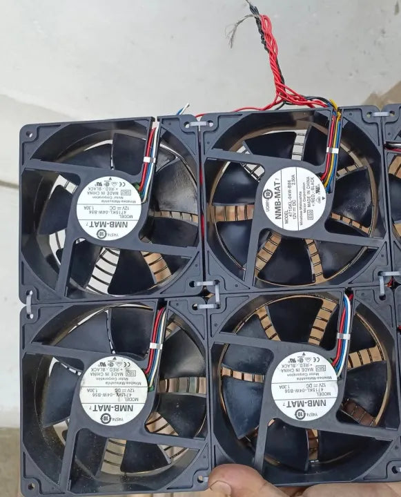 NMB 12V 1.3A High-Speed 4-Fan Set – Multi-Purpose Cooling & Ventilation Fan System