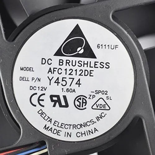 DELTA 120mm 12V 1.6A Cooling Fan – High-Speed, Dual Ball Bearing, 5-Pin