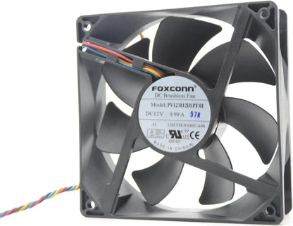 Foxconn 120mm 12V Cooling Fan – Durable, High-Speed, Multi-Purpose Exhaust Fan